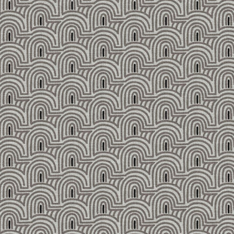 Printed Half Panama PELION Ecru / Gray